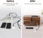 Large Wooden Cable Management Box for Power Strips & Cords - Image 4