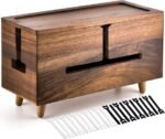 Large Wooden Cable Management Box for Power Strips & Cords